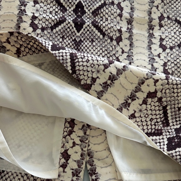 J. Crew brownish purple and Cream Snakeskin Pencil Skirt - Picture 4 of 4